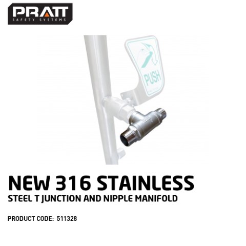 PRATT TEE MALE 15MM S/S  